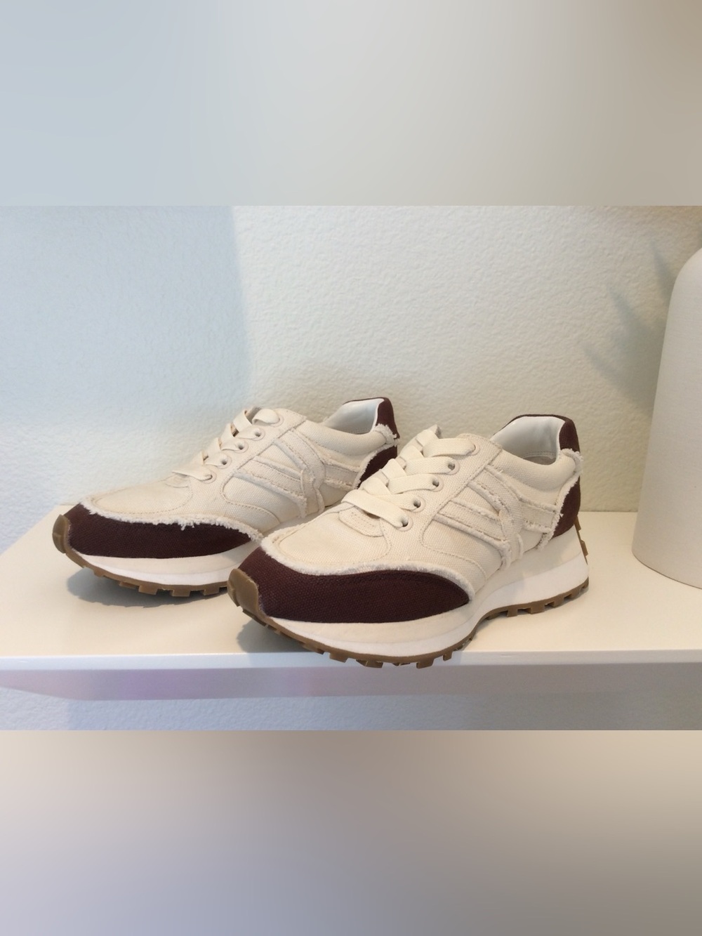 Veronica Beard - Valentina Slip-On Sneaker - Chocolate/Parchment